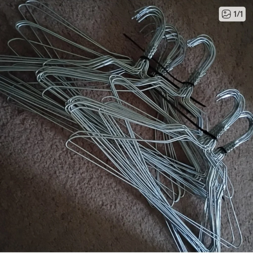 Set of Silver Wire Hangers